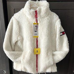 Tommy Hilfiger Women's Faux Fur Jacket, Sail Cloth White